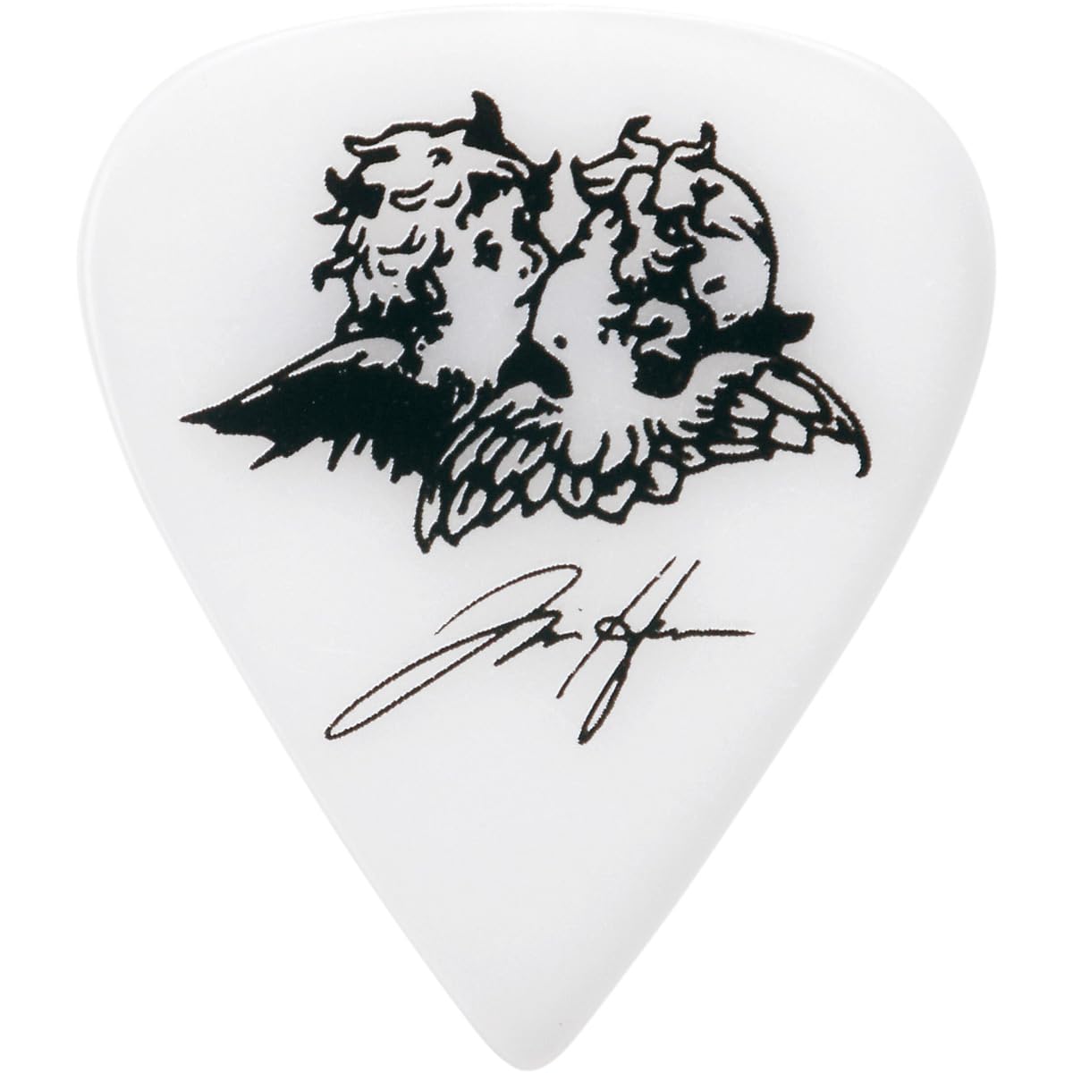 Tim Henson Signature Pick, Teardrop shape, 1.11mm, Polyacetal, Color: Black and White