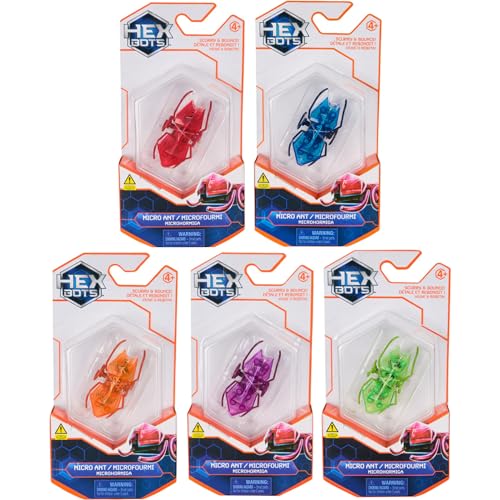 HEX BOTS Scurry & Bounce 2.5 6cm Micro Ants - (Complete Set of All 5)