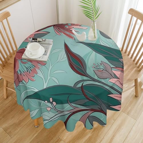 Nappe de table ronde imperméable : finissez-en avec les taches de gras