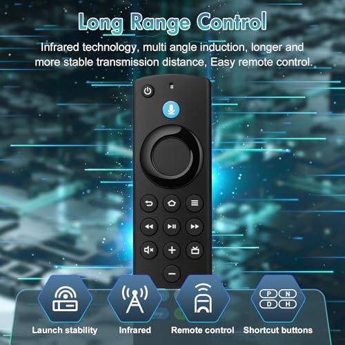 Image of Replacement FireStick Remote for All Fire Smart TVs, TV Stick 4K (1st /2nd Gen /Max /Plus /Select), TV Stick (2nd /3rd Gen /Lite /HD),TV Cube (2nd /3rd Gen), Fire Insignia /TCL /Pioneer Series TVs