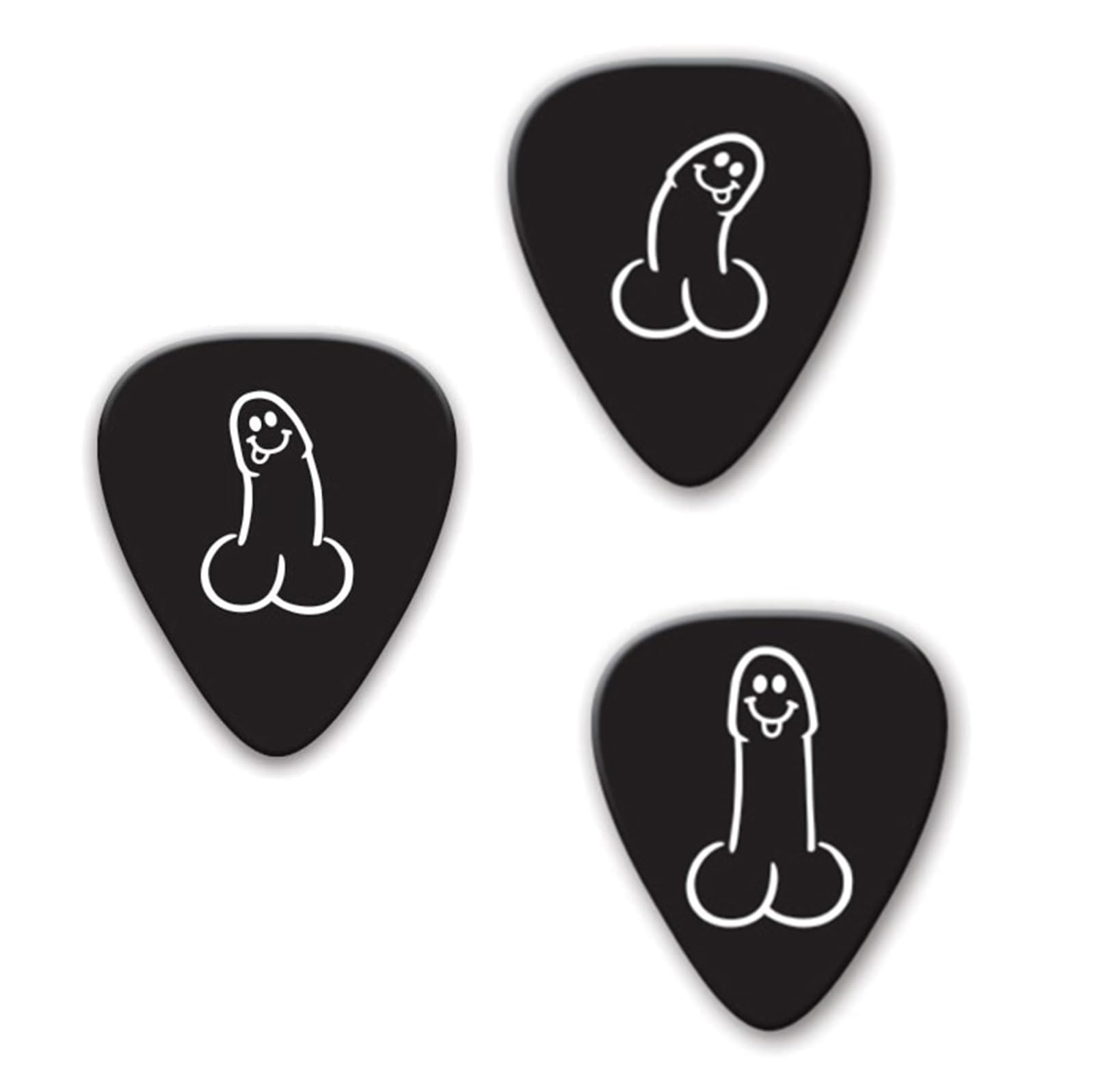 Pack of 9 x DickPicks or TitPicks - Electric & Acoustic Guitar Pick Plectrums (Mixed DickPick), Orange, Medium - Image 2