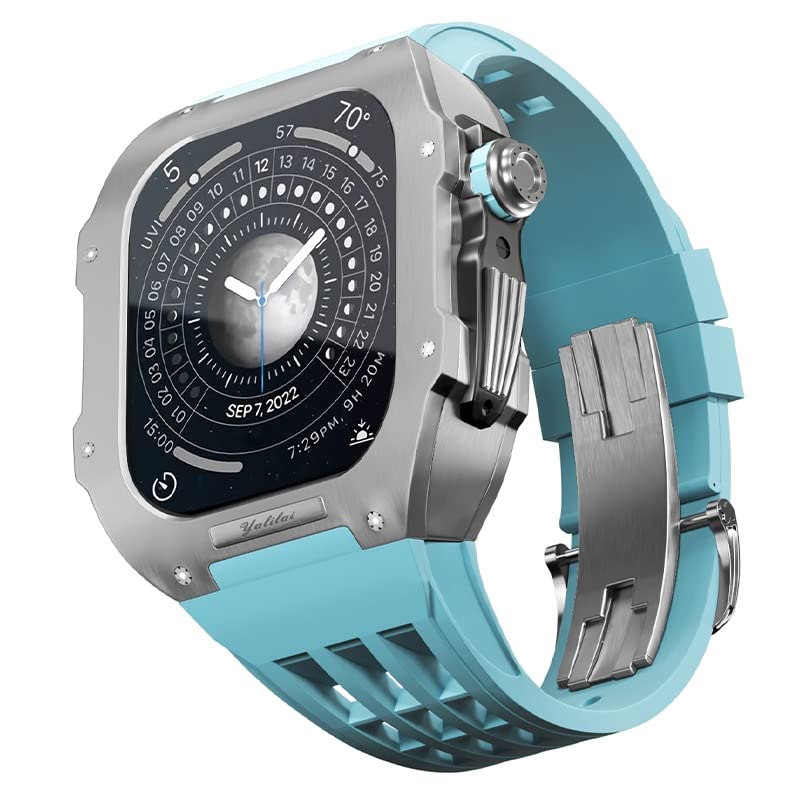 Kit de mise à niveau Apple Watch 6 5 SE 4 bracelet boîtier titane fluororubber iWatch 44 mm