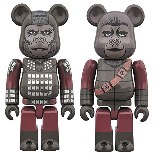 Planeta de los simios: General Ursus & Soldier Ape 100% Bearbrick paquete de 2
