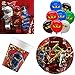 Produktbild Party-Teufel® Ninjago - Meister des Spinjitzu Masters of Spinjitzu Geschirr-Set 44-teilig Servietten Pappteller Pappbecher Luftballons Kindergeburtstag Partygeschirr 8 Kinder