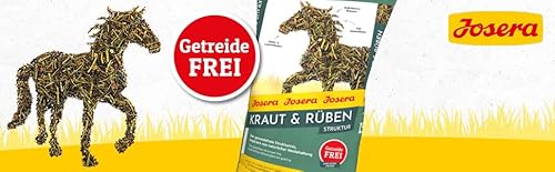 JOSERA Kraut & Rüben Struktur (1 x 15 kg) | Premium Pferdefutter | Getreidefreier Strukturmix | Stärke- & zuckerreduziert| 1er Pack