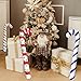 Inflatable Christmas Candy Cane Blow Up Candy Sticks for Christmas Decorations Party Favors Christmas Themed Birthday Party Costume Accessories Photo Booth Props Party Supplies Set of 8 Counts