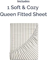 Vista 546 de King Fitted Bed Sheet - Bottom Single Fitted Sheet Only - Ultra-Soft Hotel Luxury Bedding w/ 8-16 Inch Deep Pockets - Breathable, Cooling & Wrinkle