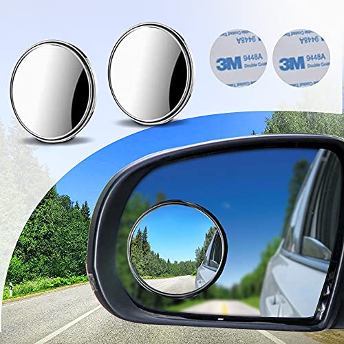 Blind Spot Rear View Mirror For Car, Motorcycle, SUV & Truck - 2 Pcs Rearview Wide Angle Mirrors - Must Have Automotive Blind Side Mirror For Safe Driving - Premium Car & Truck Exterior Accessories