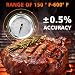 Grillthermometer für Weber GS4 Spirit I & II 200, Spirit I & II 300 Serie, Q 120/220/300/320, für Weber 57 cm & 67 cm Kettles