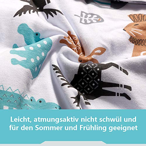 Lictin Slaapzak baby zomerslaapzak babyslaapzak instelbaar 70-90 cm voor pasgeborenen 3-18 maanden - Afbeelding 4