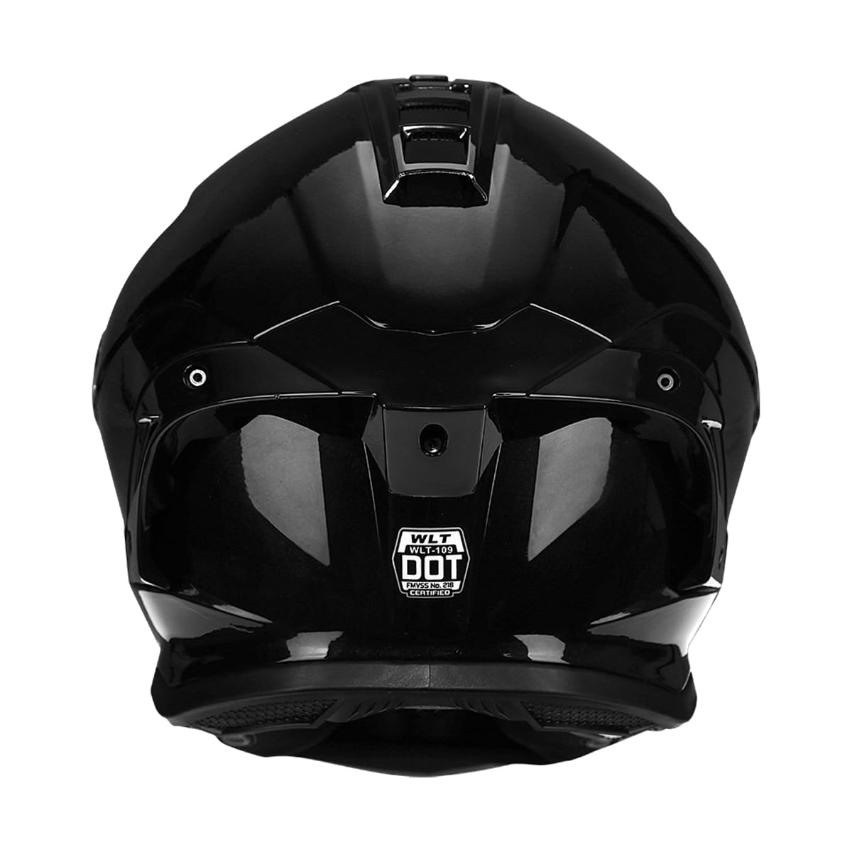 Casco integrale da moto Caschi da moto per adulti Uomo Donna Corsa Strada Ciclomotore Approvato DOT ECER22-05 (Gloss Black,Small)