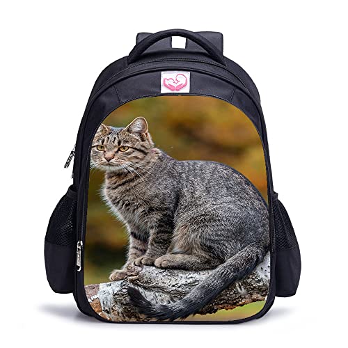 Cartable chat imprimé 3D robuste pour éviter les déchirures de sacs scolaires ado