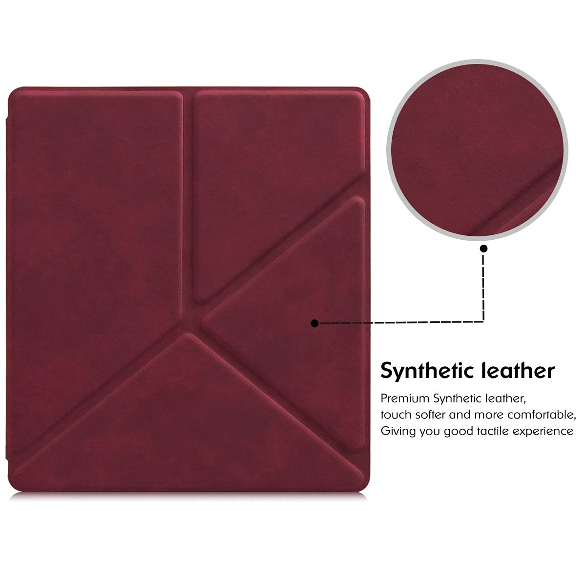 Etui TPU Origami do Kindle Oasis 7-calowy czytnik e-booków [wydanie 10. generacji 2019 i wydanie 9. generacji 2017] - antyupadkowa miękka powłoka stojaka ochronna pokrowiec z automatycznym uśpieniem/budzeniem, zestaw 2-częściowy