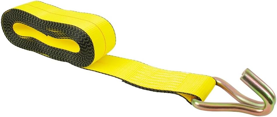 Mytee Products (2 Pack) Ratchet Tie-Down Straps with Wire Hook, 3" x 30' Yellow Ratchet Strap | 15,000 Lbs Breaking Strength | Heavy Duty TieDown Ratchet Straps for Flatbed, Truck, Trailers Pickup - Image 7