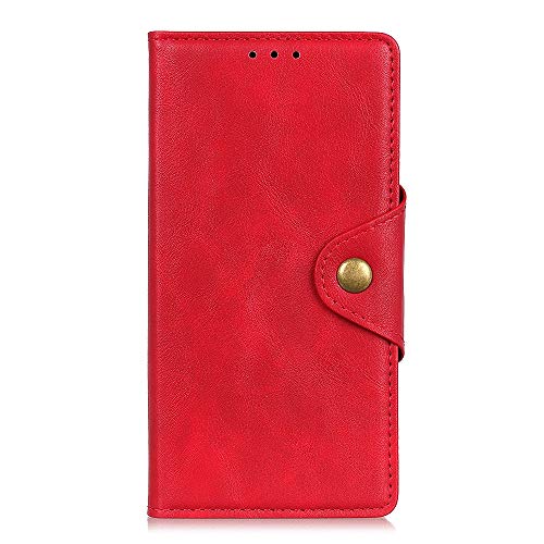 Nicelin Case for iPhone 14 Pro Max, PU Leather Wallet Type Magnetic Clasp Flip Wallet Case [A9-003#] (Red)