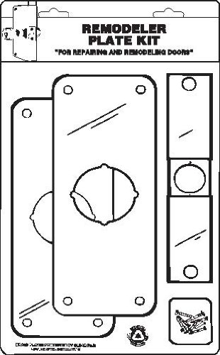 Don-Jo RPK 109 Remodeler Plate Kit, Satin Stainless Steel Finish, for Modernizing or Decorating (Pack of 10)