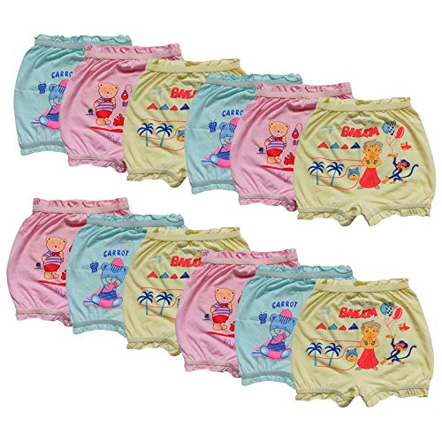 INTERPAL Girl’s Cotton Bloomers (Pack of 6) offers donot miss
