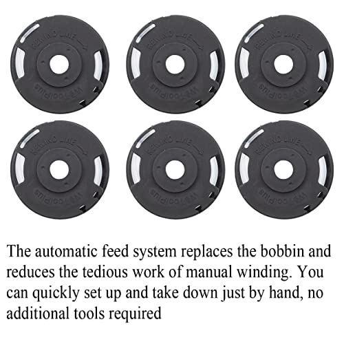 NFSpeeding 6 Packs Weed Eater String 20V Max for HT-19-401-003-06 & HT-19-401-003-07, 0.065 mm Trimmer Spool Line Fits Hyper Tough