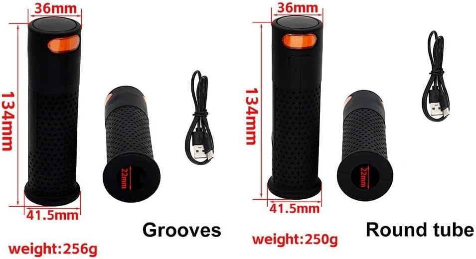 1 Pair Electric Scooter Wireless Turn Signal Handle Light, Scooter Handlebar Light Mountain Bike Handle Light Accessories (Grooves)