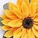 MinimalistXS Sunflower Wreaths for Front Door 15.75inch Burlap Wreath with Yellow Sunflower for Wall Window Hanging Decor Front Door Farmhouse (Yellow)