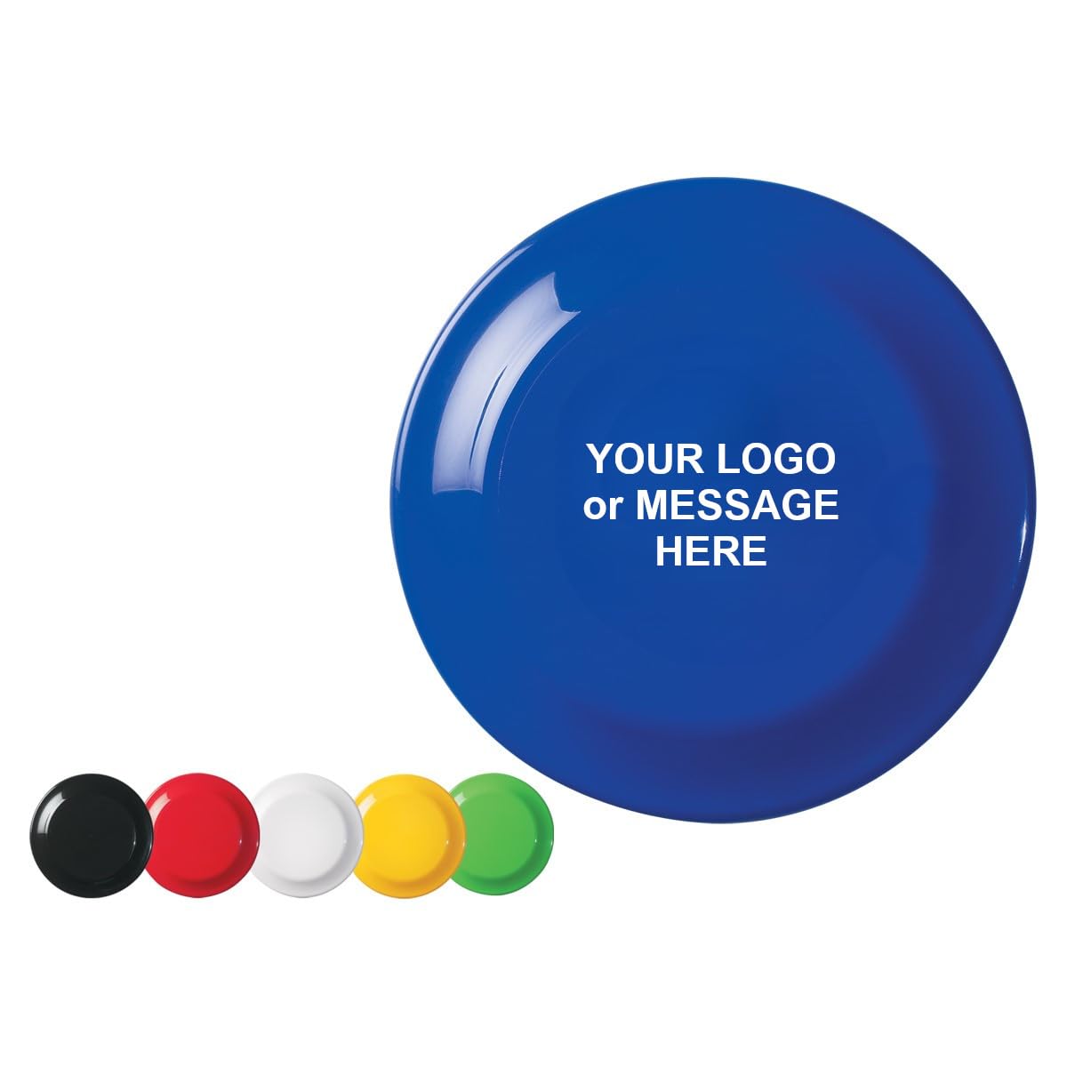 100-Qty Custom Frisbee Style Flying Discus with Promotional Logo & Message Imprint