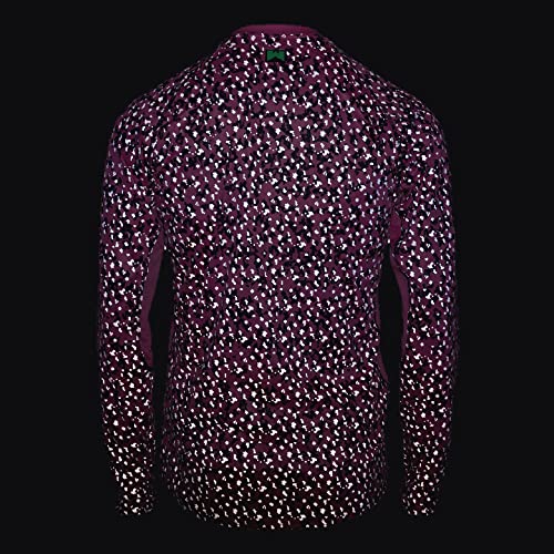 Wildspark Women's Reflective Digicamo Performance Outdoor Shirt - High Visibility Long Sleeve Shirt With Upf 50+ Sun Protection - Womens Long Sleeve Top For Running, Hiking, Biking - Pink Camo, Medium #TOP5
