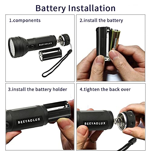 Image of UV Flashlight Black Light, 51 LED 395 nM Ultraviolet Blacklight Pet Urine Detector for Dog /Cat Urine,Dry Stains,Bed Bug, Matching with Pet Odor Eliminator