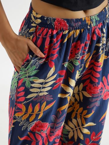 Image of SAY Women's Relaxed Fit Cotton Lounge Pants, Comfortable Track Pant, Lower, Sports Trouser, Joggers Daily Gym Wear for Ladies