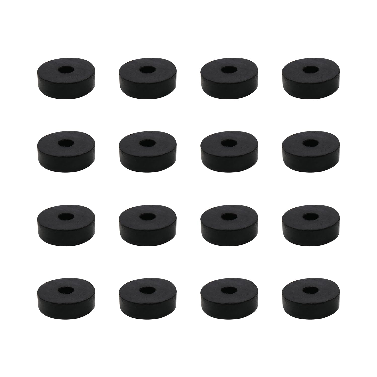 16 Pieces Rubber Spacers, M4.5 Plastic Spacer Bushings, 16mm Outer Diameter 4.5mm Inner Diameter 5mm Thickness Plastic Spacers for Home Automotive Accessories, Containers