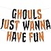 Ghouls Just Wanna Have Fun Glitter Banner - Halloween Themed Party Supplies, Haunted House Decorations