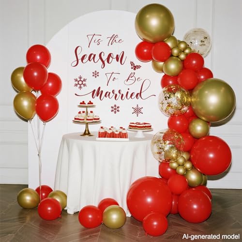 LANKBACK Tis the Season to be Married Decoración Navideña miniatura 4