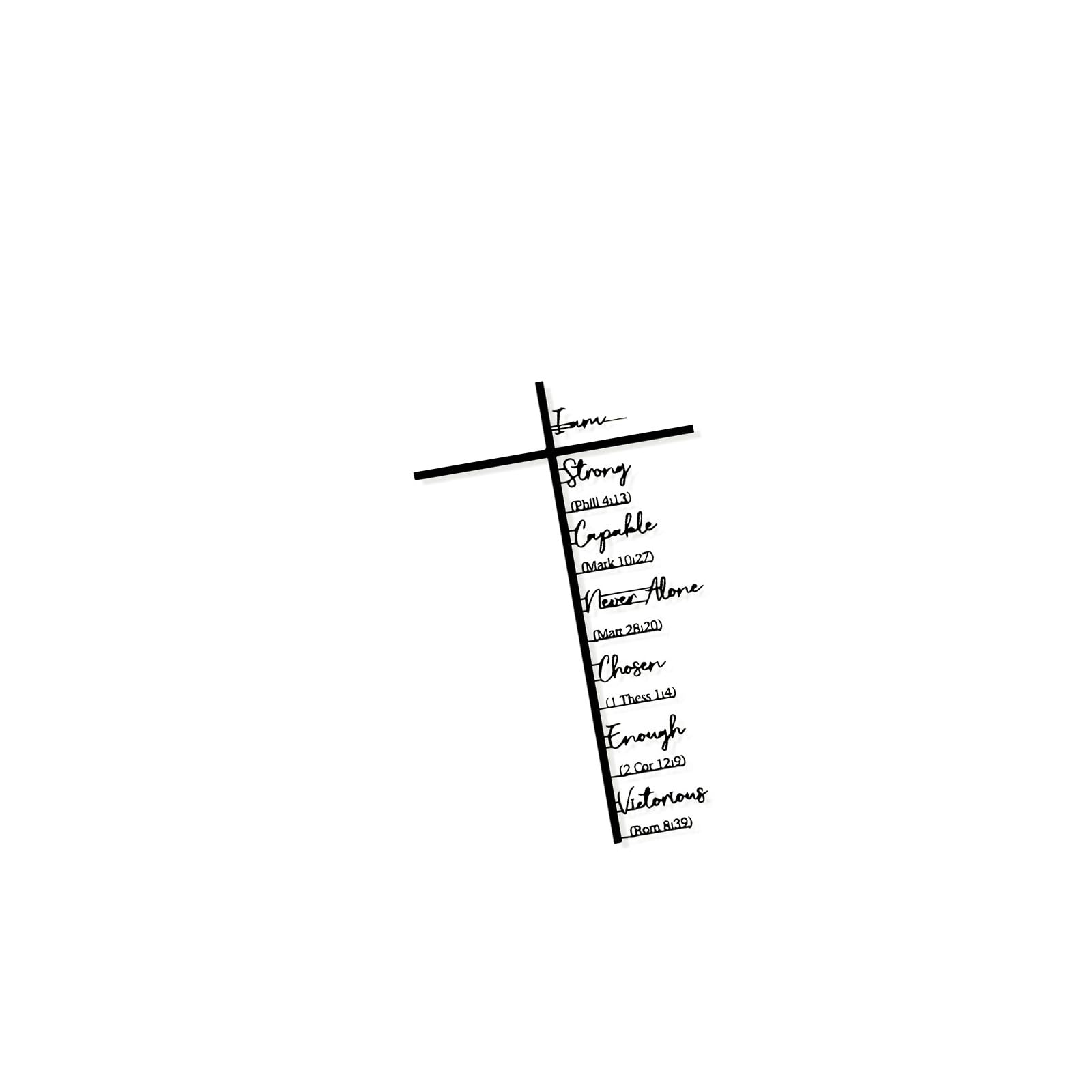 Hsioluted Decorative Wall Crosses Scripture Jesuses Crosses Hangings for Home Decors Hanging Wall Art Decors Catholic Gift Decorsative for Home