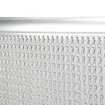 LN COZY CORNER 90cm x 200cm Premium Aluminium Fly Screen Chain Curtain - Heavy Duty Insect Door Screen for Restaurants, Homes & Shops - Adjustable Metal Fly Curtain with Bonus Fruit Basket