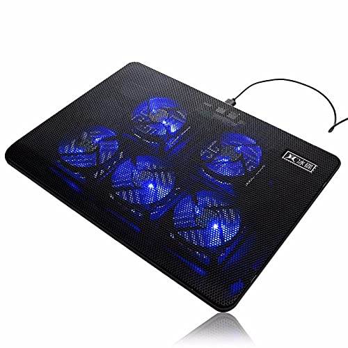 Mr. Gadget's SolutionsPortable Laptop Cooling Pad LED Dual USB 4 Cooling Fan Adjustable Stand Coolpad