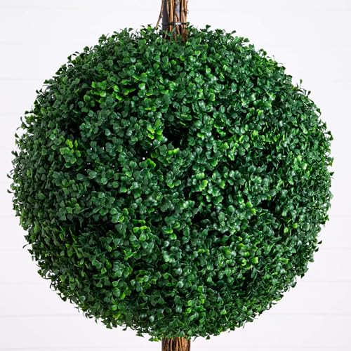 Image of Nearly Natural 7ft UV Resistant Artificial Triple Ball Boxwood Topiary Tree (Indoor /Outdoor)