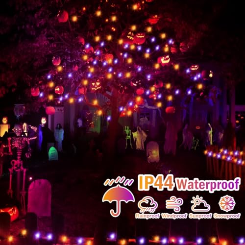 Outdoor Halloween Lights 300 LED with Timer - Ideal for Garden and Patio