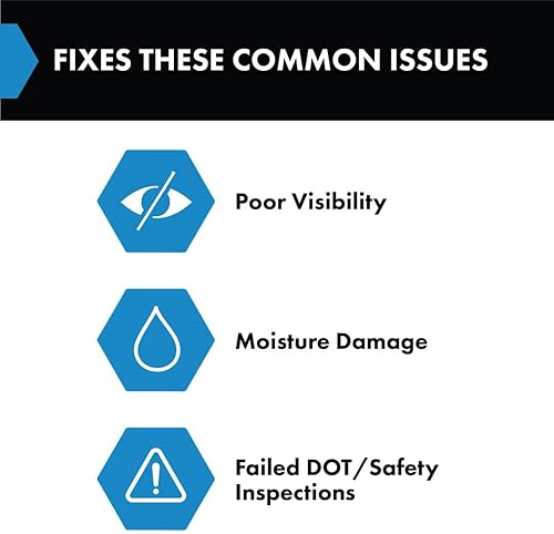 Miniatura 5 de TRQ Faro delantero redondo sellado doble haz par para Chevy GMC Dodge Ford