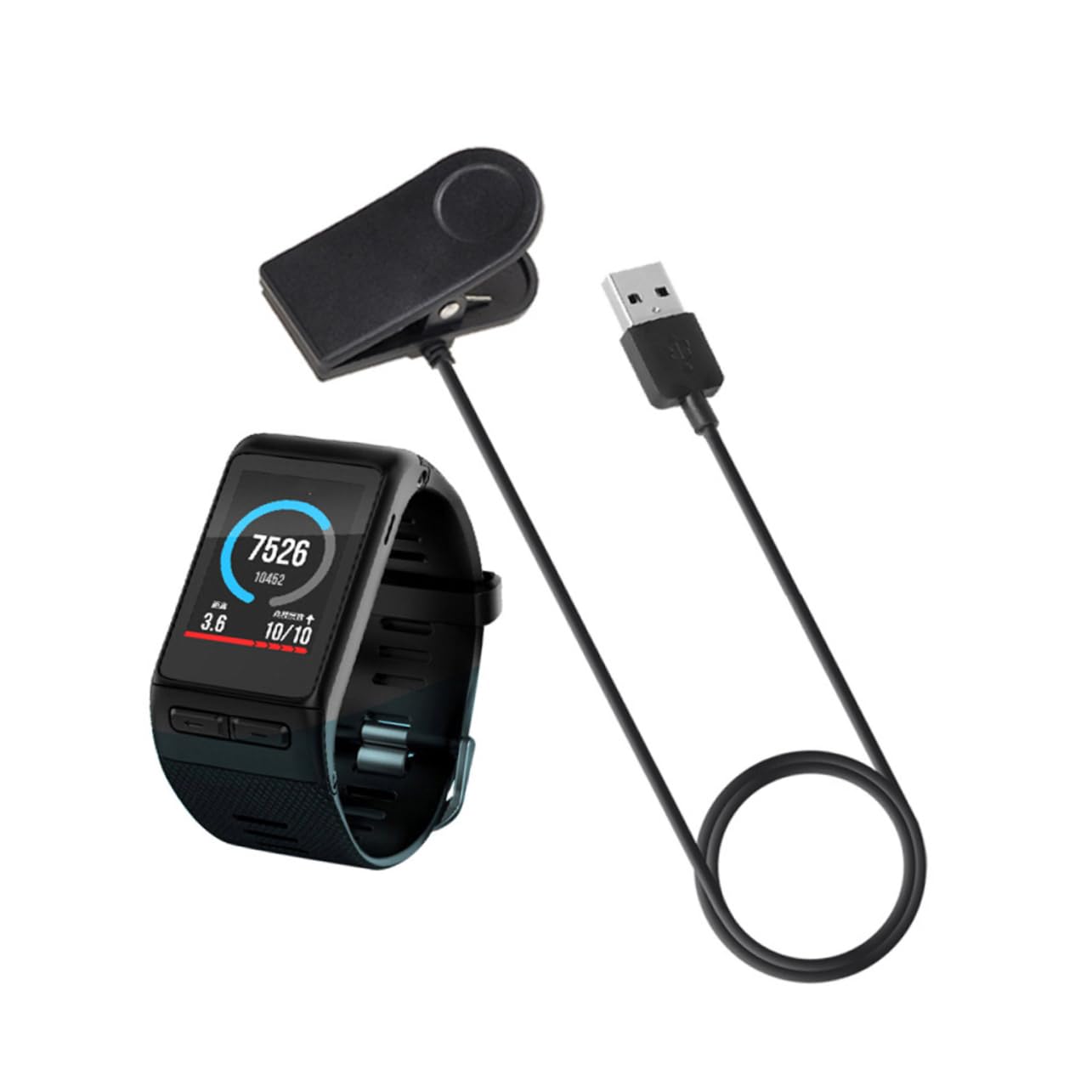Gatuida 3pezzi Caricatore Per Orologi Smart Con Clip Di Ricarica Cavo Per Vivoactive Hr Ricarica Veloce e Prestazioni Stabili Design Compatto e Leggero Per Ufficio e Viaggi