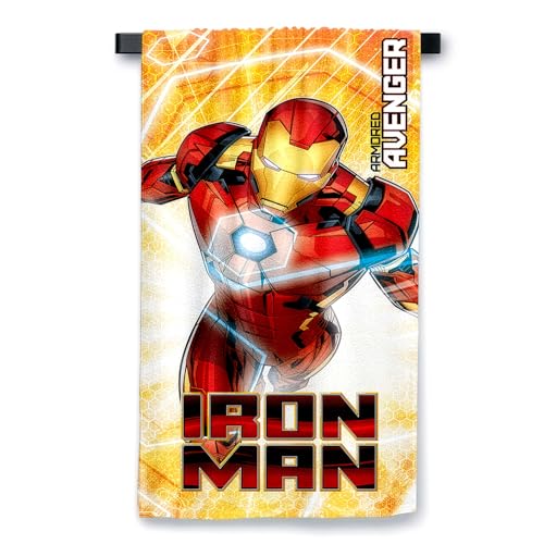 Image of Sassoon Marvel Ironman Cotton Kids Bath Towel in 400 GSM- 60 cm x 120 cm