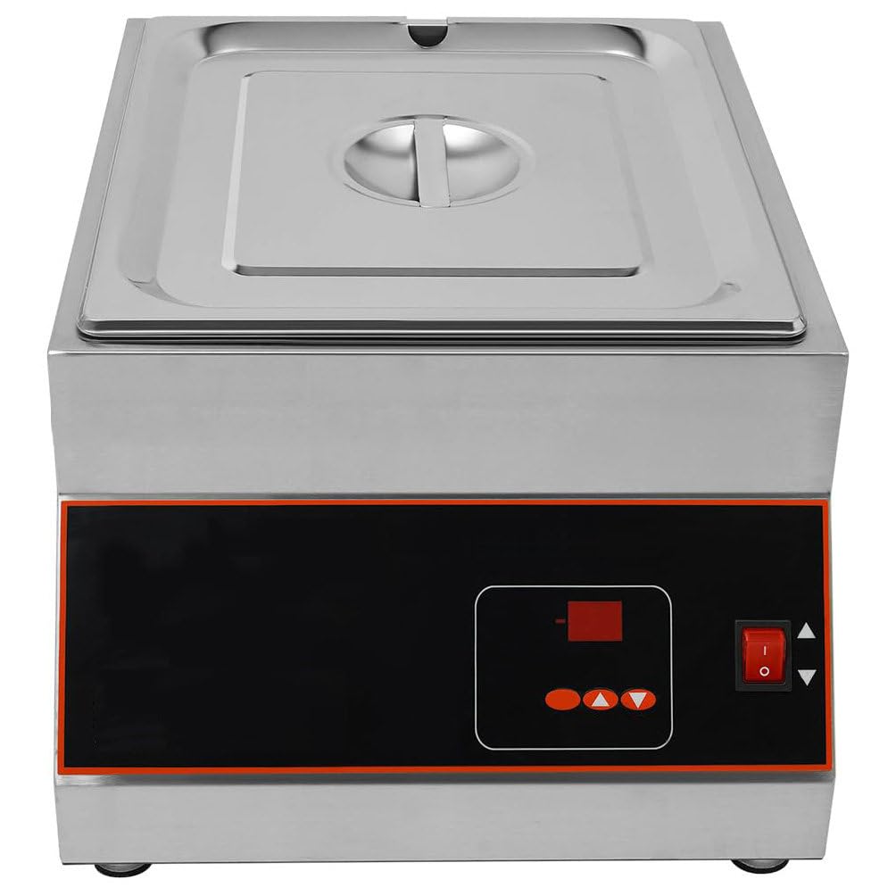 Fundidora de chocolate con temperatura ajustable de 0 a 95 grados y 500W