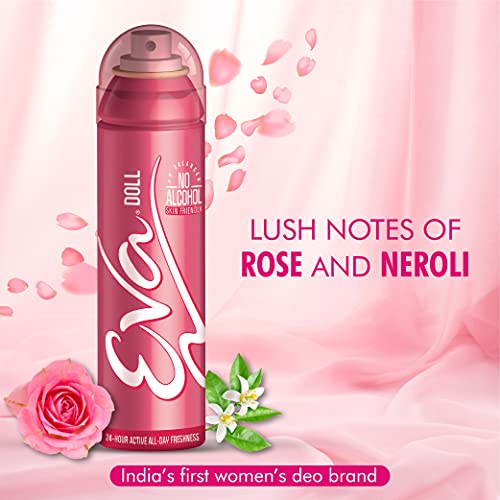 Image of EVA Spray Doll, Wild And Fresh Deodorant For Women | Skin Friendly | Long Lasting Mini Deodorants - 40 Ml (Pack Of 3)