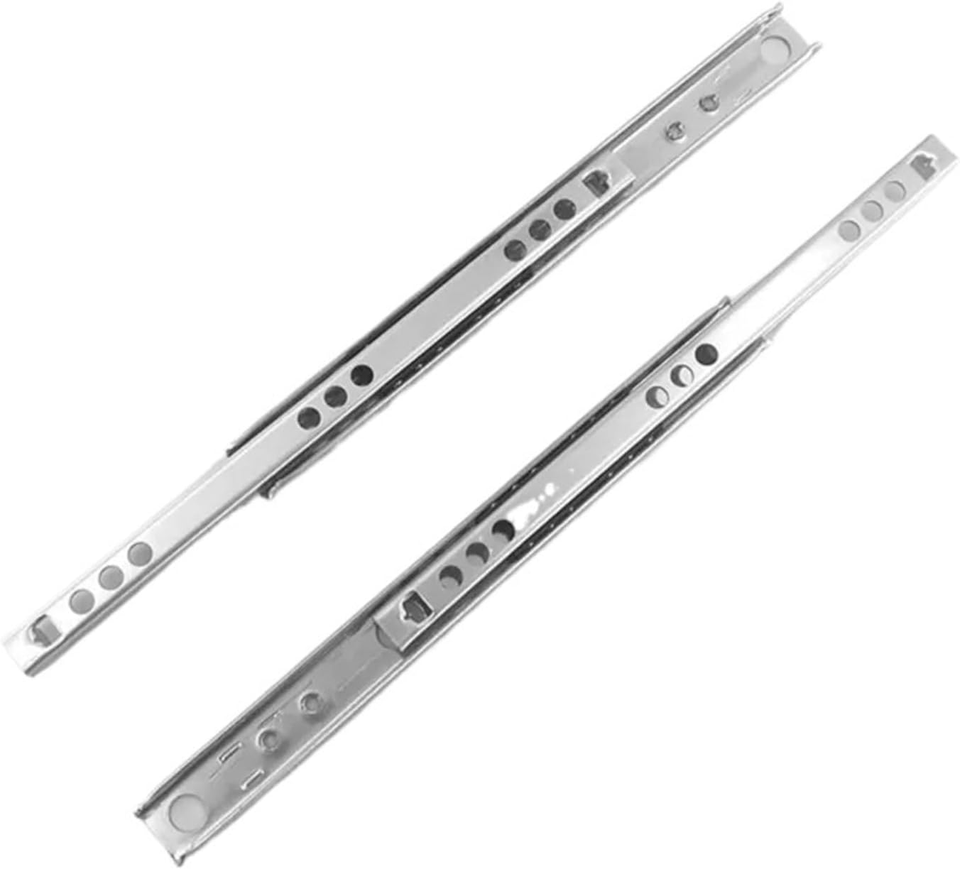 17mm Wide Drawer Two-Way Push-Pull Slide Rail Two-Section Ultra-Narrow Drawer Telescopic Slide Rail Guide Way(182mm)