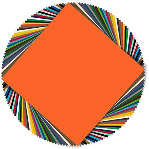 EZ Craft USA Permanent Adhesive Backed Matte Vinyl Sheets 12" x 12" - 40 Sheets Works with Cricut & Other Cutters Cover