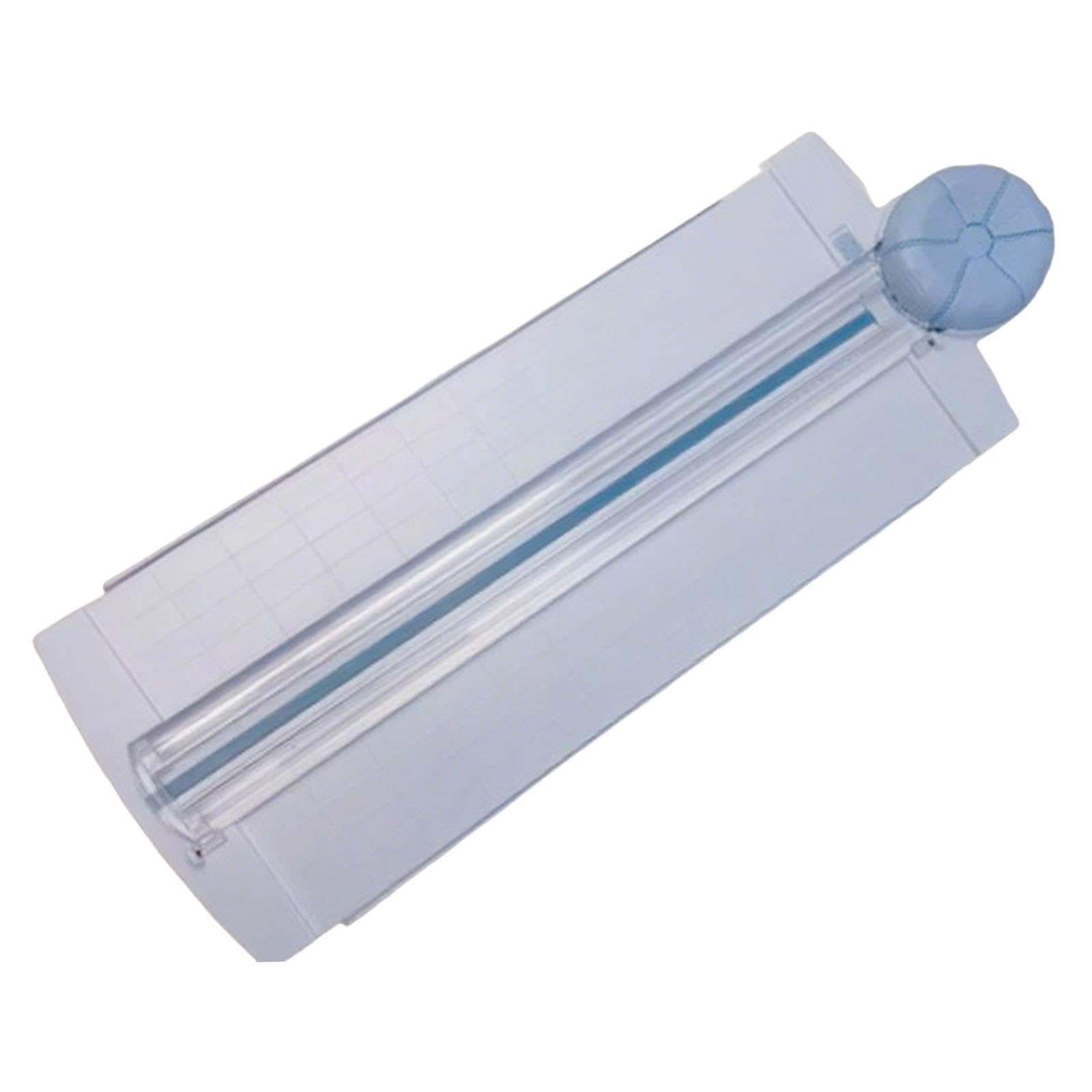 de Papel, Multiherramienta, Dispositivo para Cortar Papel, Accesorio para Manualidades, Regla de Corte. Fabricado con Material para Scrapbook, Azul