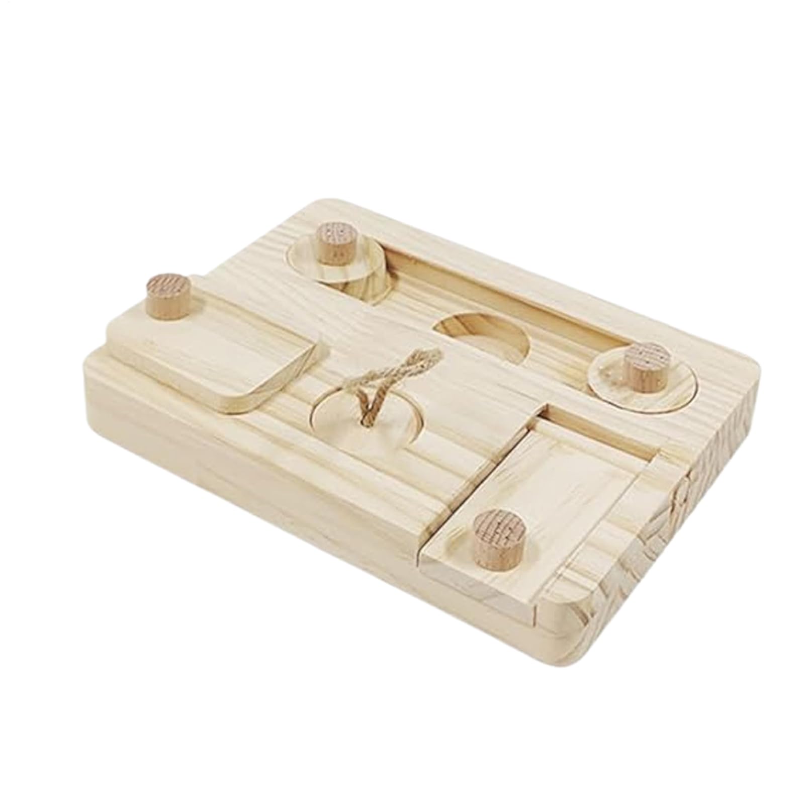 Jouet d'enrichissement pour hamsters en bois durable