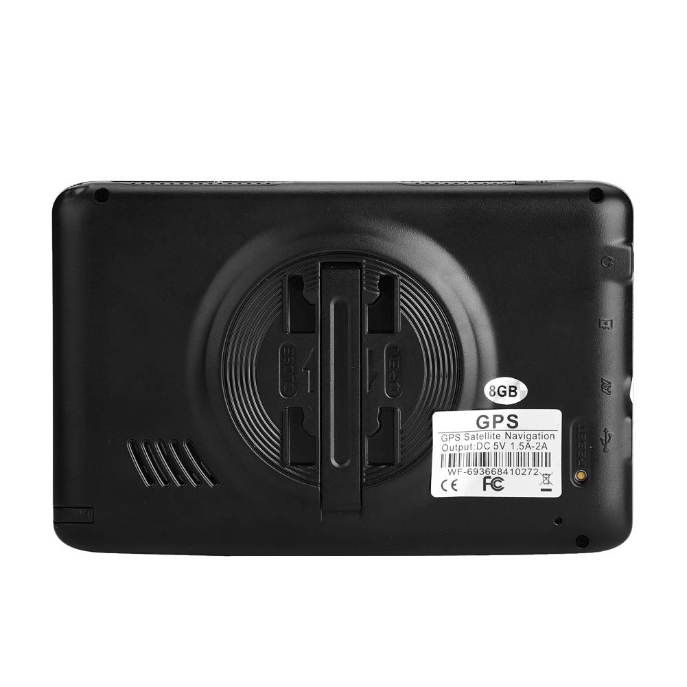 Navigateur de voiture à écran tactile de 5 pouces Navigation GPS universelle DDR256M 8G MP3 FM Europe carte 508 pour pièces de rechange