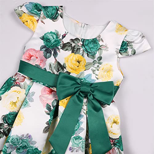 2-9T Flower Girls Dress Ball Gown Party Pageant Floral Dresses3