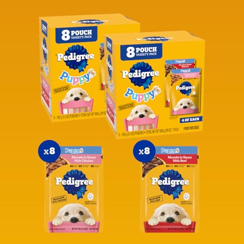 Pedigree-Puppy-Soft-Wet-Dog-Food-8-Count-Variety-Pack-35-oz-Pouches-Pack-of-2 Pedigree Puppy Soft Wet Dog Food 8 Count Variety Pack 35 oz Pouches Pack of 2
