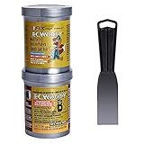 PC Products PC-Woody Wood Repair Epoxy Paste Kit with Mixing Tool, Two-Part 12 oz in...