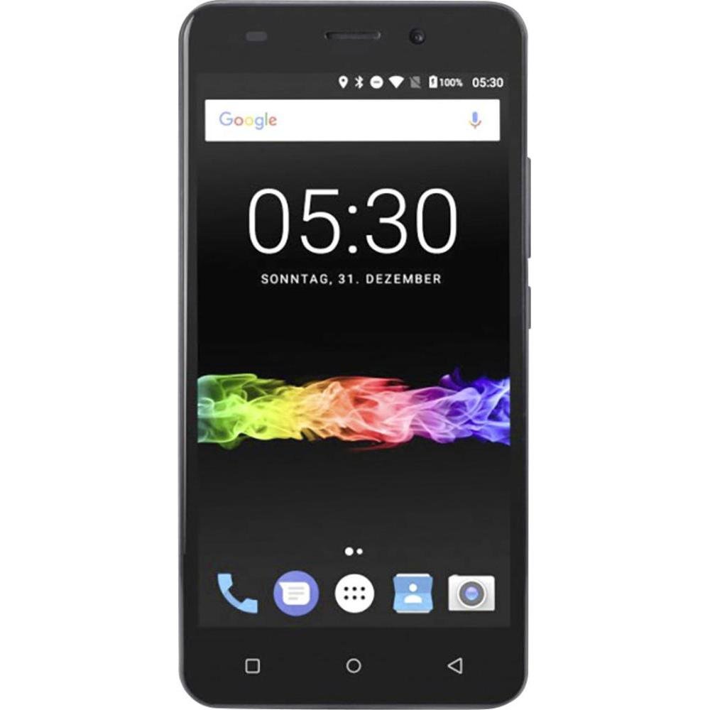 swisstone SD 530 Dual SIM 4G Smartphone (12,7 cm (5 Zoll) Touchscreen, 16GB Speicher, Android 7.0) schwarz